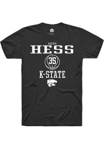 Alexis Hess  K-State Wildcats Black Rally NIL Sport Icon Short Sleeve T Shirt