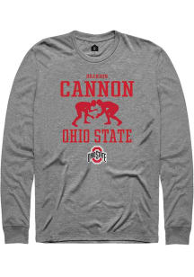 Brandon Cannon  Ohio State Buckeyes Graphite Rally NIL Sport Icon Long Sleeve T Shirt