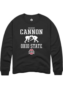 Brandon Cannon  Rally Ohio State Buckeyes Mens Black NIL Sport Icon Long Sleeve Crew Sweatshirt