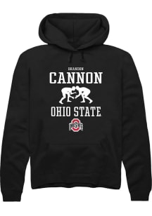 Brandon Cannon  Rally Ohio State Buckeyes Mens Black NIL Sport Icon Long Sleeve Hoodie