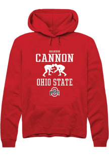 Brandon Cannon  Rally Ohio State Buckeyes Mens Red NIL Sport Icon Long Sleeve Hoodie