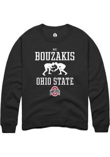 Nic Bouzakis  Rally Ohio State Buckeyes Mens Black NIL Sport Icon Long Sleeve Crew Sweatshirt