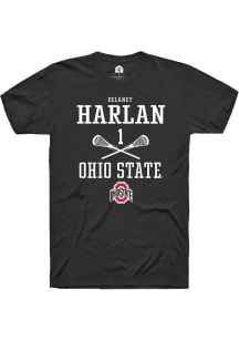 Delaney Harlan  Ohio State Buckeyes Black Rally NIL Sport Icon Short Sleeve T Shirt