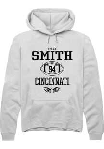 Keilan Smith  Rally Cincinnati Bearcats Mens White NIL Sport Icon Long Sleeve Hoodie