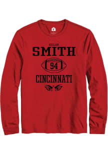 Keilan Smith  Cincinnati Bearcats Red Rally NIL Sport Icon Long Sleeve T Shirt