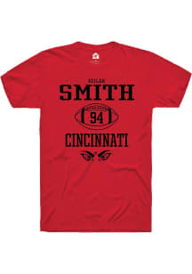 Keilan Smith  Cincinnati Bearcats Red Rally NIL Sport Icon Short Sleeve T Shirt