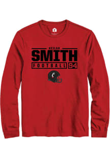 Keilan Smith  Cincinnati Bearcats Red Rally NIL Stacked Box Long Sleeve T Shirt