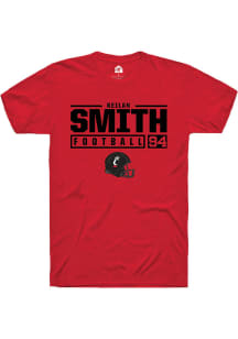 Keilan Smith  Cincinnati Bearcats Red Rally NIL Stacked Box Short Sleeve T Shirt