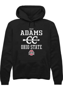 Colby Adams  Rally Ohio State Buckeyes Mens Black NIL Sport Icon Long Sleeve Hoodie