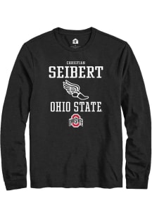 Christian Seibert  Ohio State Buckeyes Black Rally NIL Sport Icon Long Sleeve T Shirt