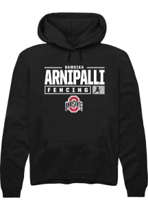 Hamsika Arnipalli  Rally Ohio State Buckeyes Mens Black NIL Stacked Box Long Sleeve Hoodie