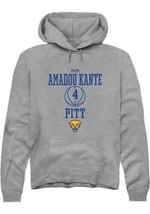Papa Amadou Kante  Rally Pitt Panthers Mens Graphite NIL Sport Icon Long Sleeve Hoodie