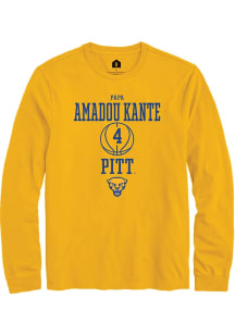 Papa Amadou Kante  Pitt Panthers Gold Rally NIL Sport Icon Long Sleeve T Shirt