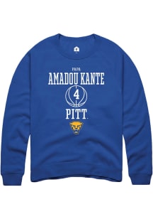 Papa Amadou Kante  Rally Pitt Panthers Mens Blue NIL Sport Icon Long Sleeve Crew Sweatshirt