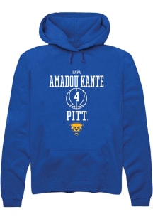 Papa Amadou Kante  Rally Pitt Panthers Mens Blue NIL Sport Icon Long Sleeve Hoodie