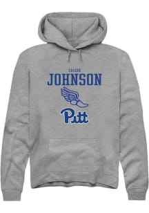 Caleia Johnson  Rally Pitt Panthers Mens Graphite NIL Sport Icon Long Sleeve Hoodie