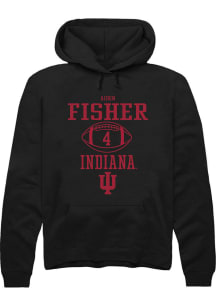 Aiden Fisher  Rally Indiana Hoosiers Mens Black NIL Sport Icon Long Sleeve Hoodie