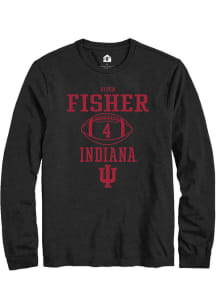 Aiden Fisher  Indiana Hoosiers Black Rally NIL Sport Icon Long Sleeve T Shirt