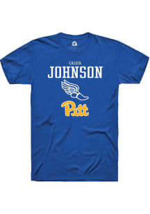 Caleia Johnson  Pitt Panthers Blue Rally NIL Sport Icon Short Sleeve T Shirt