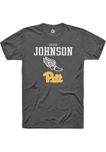 Caleia Johnson  Pitt Panthers Dark Grey Rally NIL Sport Icon Short Sleeve T Shirt