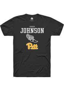 Caleia Johnson  Pitt Panthers Black Rally NIL Sport Icon Short Sleeve T Shirt