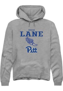 Endeyah Lane  Rally Pitt Panthers Mens Graphite NIL Sport Icon Long Sleeve Hoodie