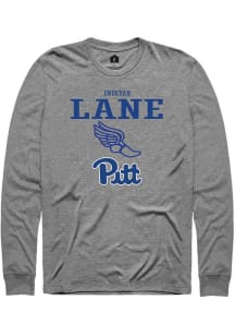 Endeyah Lane  Pitt Panthers Graphite Rally NIL Sport Icon Long Sleeve T Shirt