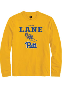 Endeyah Lane  Pitt Panthers Gold Rally NIL Sport Icon Long Sleeve T Shirt