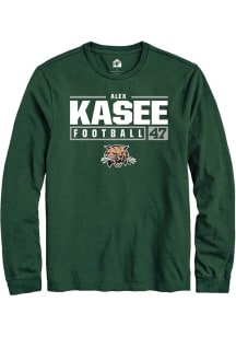 Alex Kasee  Ohio Bobcats Green Rally NIL Stacked Box Long Sleeve T Shirt