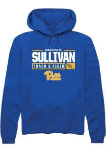 Mackenzie Sullivan  Rally Pitt Panthers Mens Blue NIL Stacked Box Long Sleeve Hoodie