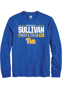 Mackenzie Sullivan  Pitt Panthers Blue Rally NIL Stacked Box Long Sleeve T Shirt
