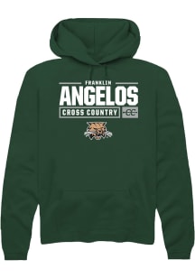 Franklin Angelos  Rally Ohio Bobcats Mens Green NIL Stacked Box Long Sleeve Hoodie