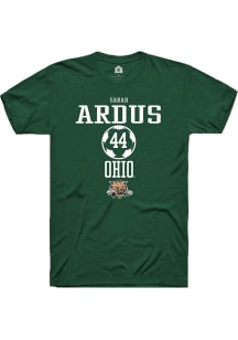 Sarah Ardus  Ohio Bobcats Green Rally NIL Sport Icon Short Sleeve T Shirt