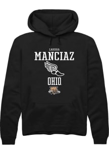 Larissa Manciaz  Rally Ohio Bobcats Mens Black NIL Sport Icon Long Sleeve Hoodie