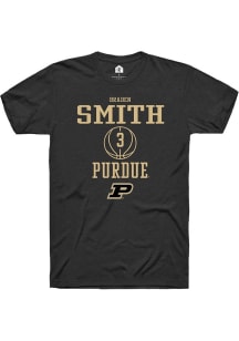 Braden Smith  Purdue Boilermakers Black Rally NIL Sport Icon Short Sleeve T Shirt