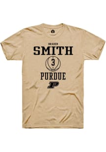 Braden Smith  Purdue Boilermakers Gold Rally NIL Sport Icon Short Sleeve T Shirt