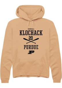 Kendall Klochack  Rally Purdue Boilermakers Mens Gold NIL Sport Icon Long Sleeve Hoodie