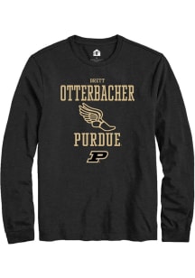 Brett Otterbacher  Purdue Boilermakers Black Rally NIL Sport Icon Long Sleeve T Shirt
