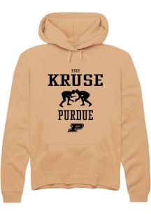 Trey Kruse  Rally Purdue Boilermakers Mens Gold NIL Sport Icon Long Sleeve Hoodie