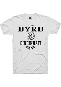 Ramiyah Byrd  Cincinnati Bearcats White Rally NIL Sport Icon Short Sleeve T Shirt