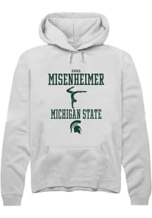 Emma Misenheimer  Rally Michigan State Spartans Mens White NIL Sport Icon Long Sleeve Hoodie