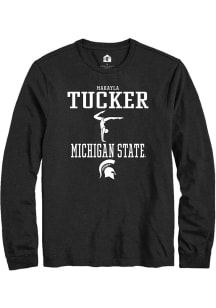 Makayla Tucker  Michigan State Spartans Black Rally NIL Sport Icon Long Sleeve T Shirt