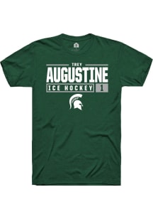 Trey Augustine  Michigan State Spartans Green Rally NIL Sport Icon Short Sleeve T Shirt