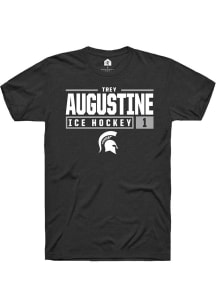 Trey Augustine  Michigan State Spartans Black Rally NIL Sport Icon Short Sleeve T Shirt
