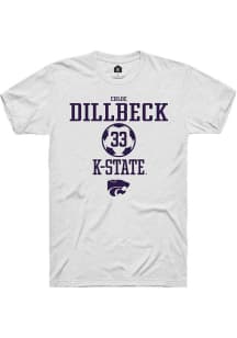 Chloe Dillbeck  K-State Wildcats White Rally NIL Sport Icon Short Sleeve T Shirt