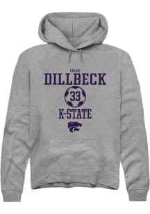Chloe Dillbeck  Rally K-State Wildcats Mens Graphite NIL Sport Icon Long Sleeve Hoodie