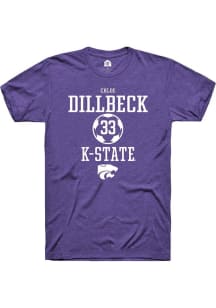 Chloe Dillbeck  K-State Wildcats Purple Rally NIL Sport Icon Short Sleeve T Shirt
