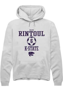 Rilyn Rintoul  Rally K-State Wildcats Mens White NIL Sport Icon Long Sleeve Hoodie