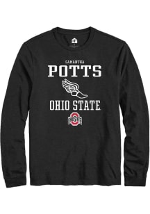 Samantha Potts  Ohio State Buckeyes Black Rally NIL Sport Icon Long Sleeve T Shirt