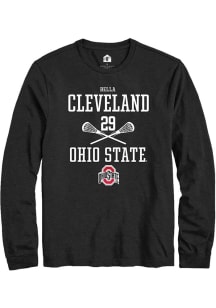 Bella Cleveland  Ohio State Buckeyes Black Rally NIL Sport Icon Long Sleeve T Shirt